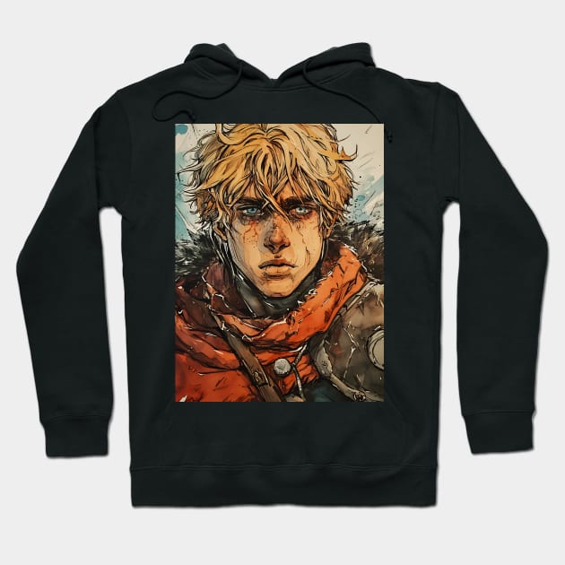 Saga of the Norse: Viking Exploration, Epic Tales, and Anime-Manga Heritage in Vinland Saga Art Hoodie by insaneLEDP